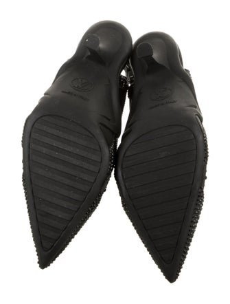 Louis Vuitton LV Monogram Crystal Slingback Pumps