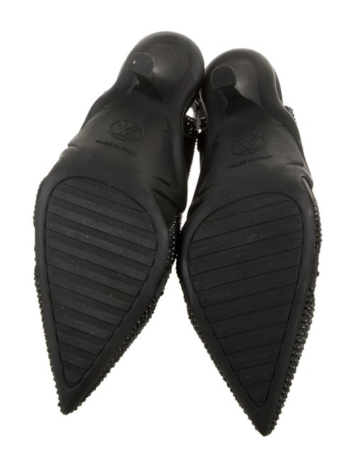 Louis Vuitton LV Monogram Crystal Slingback Pumps