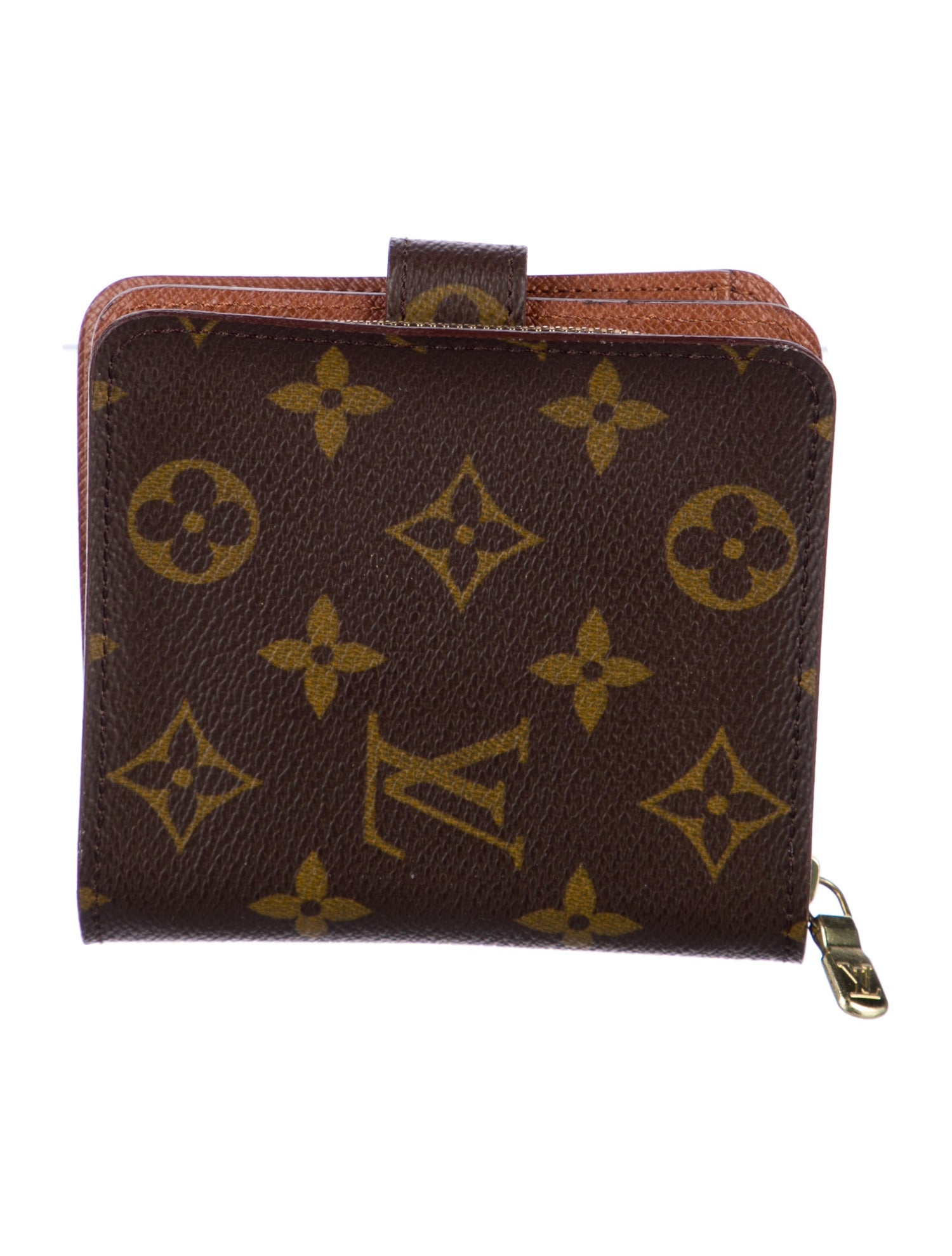 Louis Vuitton 1995 LV Monogram Compact Zippé Wallet
