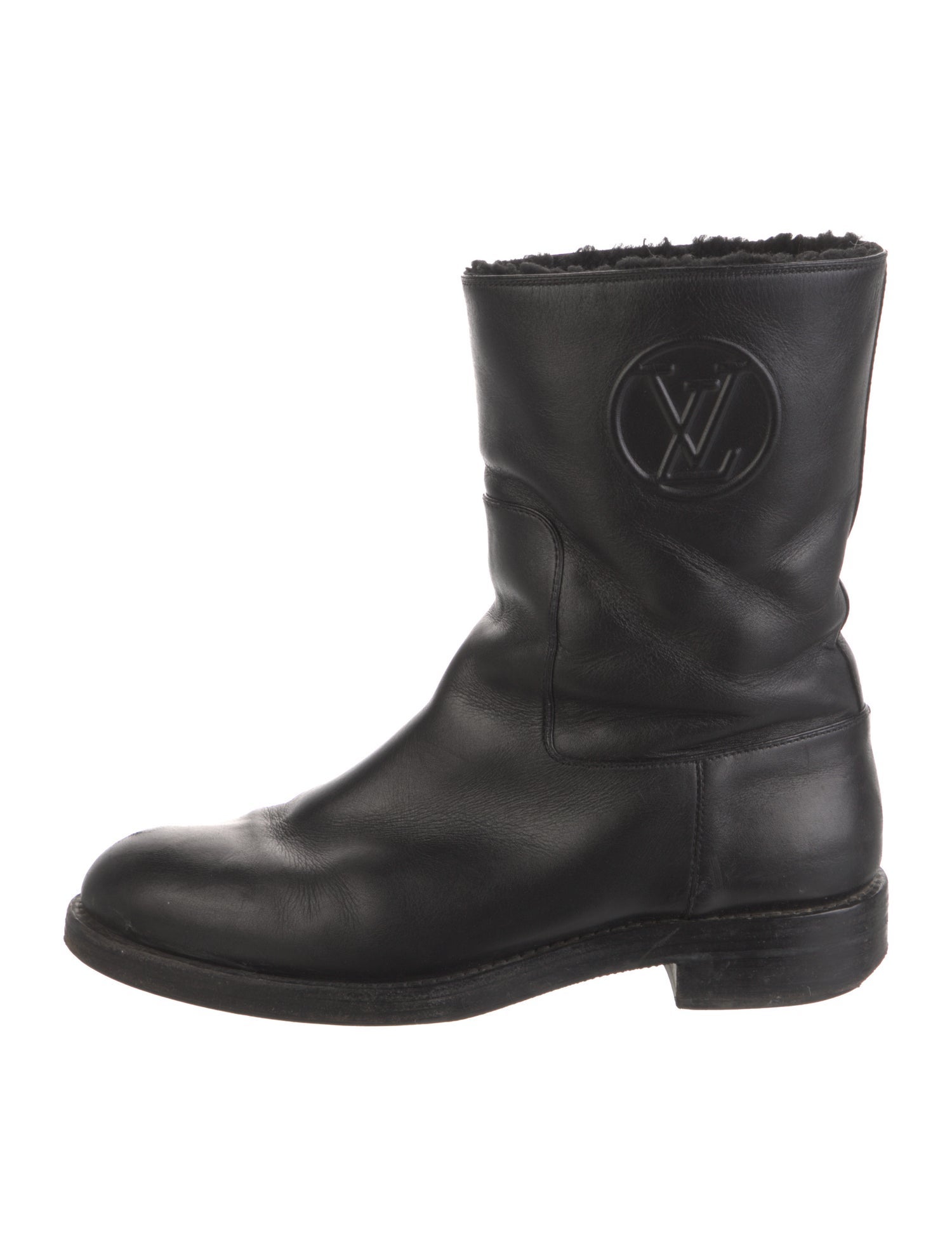 Louis Vuitton LV Monogram Leather Moto Boots