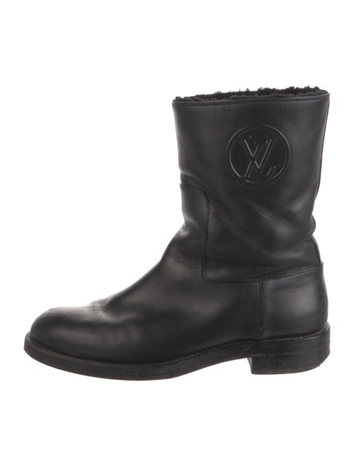 Louis Vuitton LV Monogram Leather Moto Boots