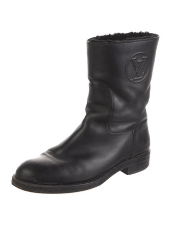 Louis Vuitton LV Monogram Leather Moto Boots