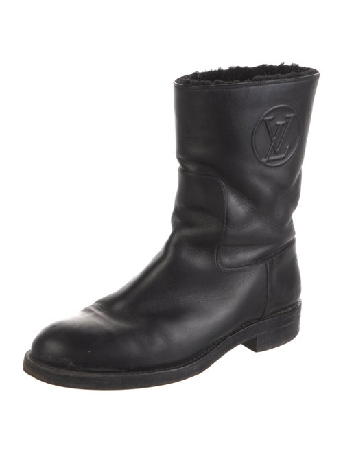 Louis Vuitton LV Monogram Leather Moto Boots