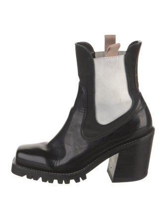Louis Vuitton LV Monogram Patent Leather Chelsea Boots