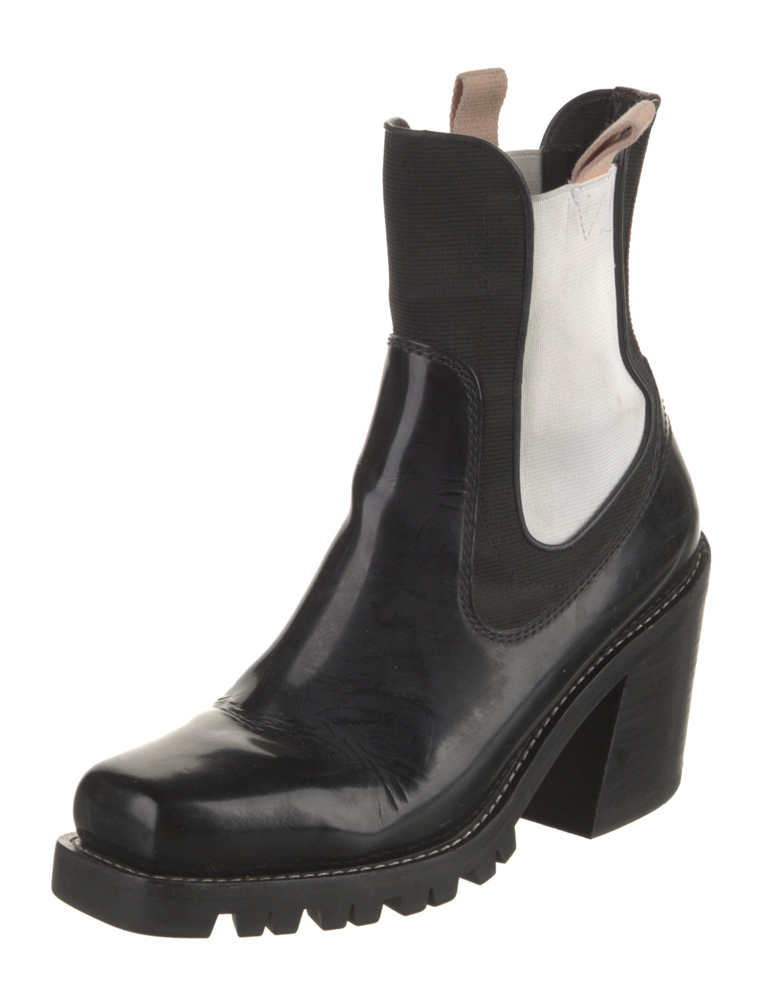 Louis Vuitton LV Monogram Patent Leather Chelsea Boots