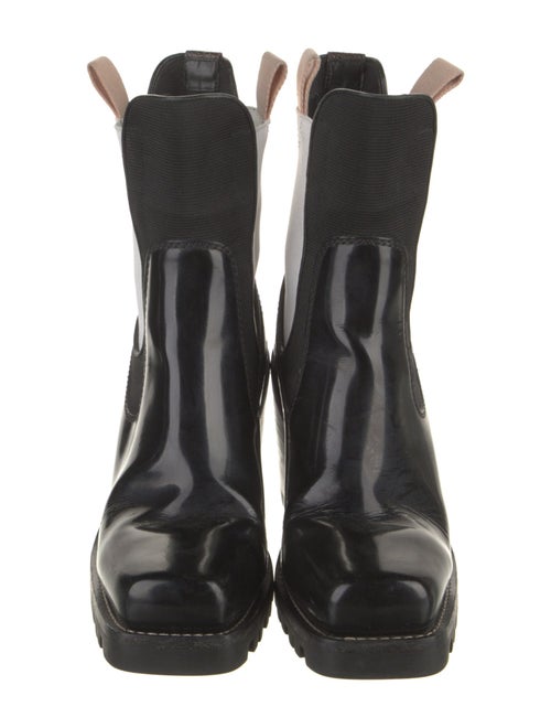 Louis Vuitton LV Monogram Patent Leather Chelsea Boots