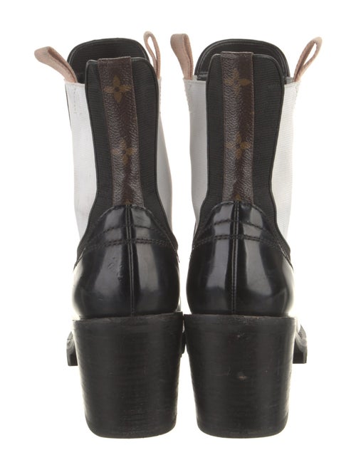 Louis Vuitton LV Monogram Patent Leather Chelsea Boots