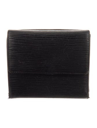 Louis Vuitton Signature Logo Epi Leather Elise Wallet