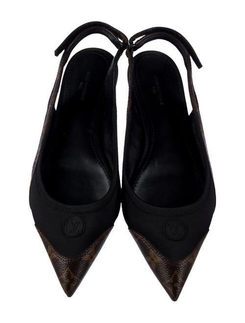 Louis Vuitton Monogram Pattern Slingback Flats