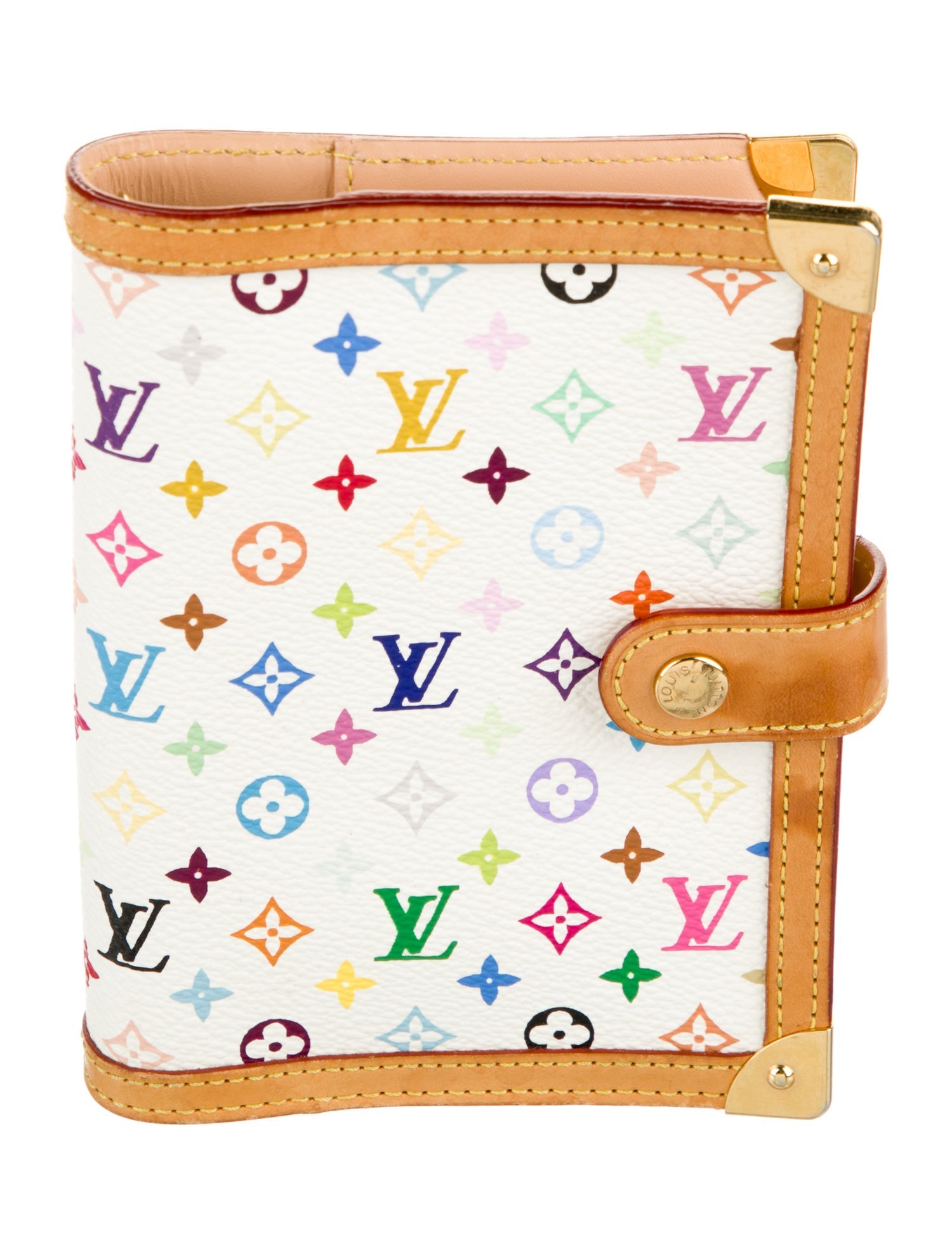 Louis Vuitton Multicolore Monogram Pattern Coated Canvas French Purse