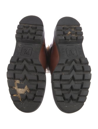 Louis Vuitton LV Monogram Leather Combat Boots