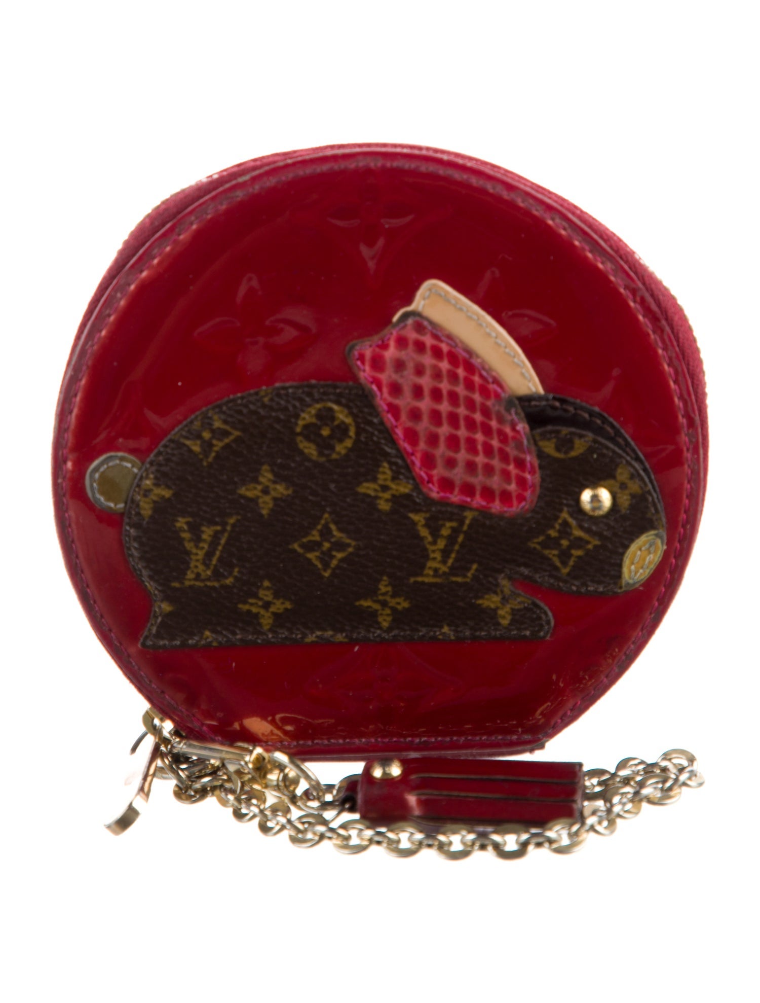 Louis Vuitton Monogram Vernis Vernis Patent Leather Round Coin Purse