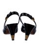 Louis Vuitton LV Monogram Patent Leather Slingback Sandals