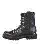 Louis Vuitton Monogram Pattern Patent Leather Combat Boots