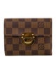 Louis Vuitton Damier Ebene Pattern Coated Canvas Koala Wallet