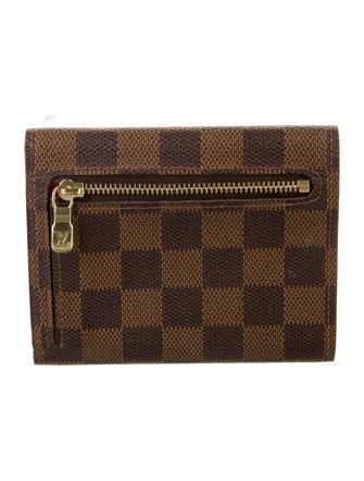Louis Vuitton Damier Ebene Pattern Coated Canvas Koala Wallet