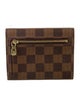 Louis Vuitton Damier Ebene Pattern Coated Canvas Koala Wallet