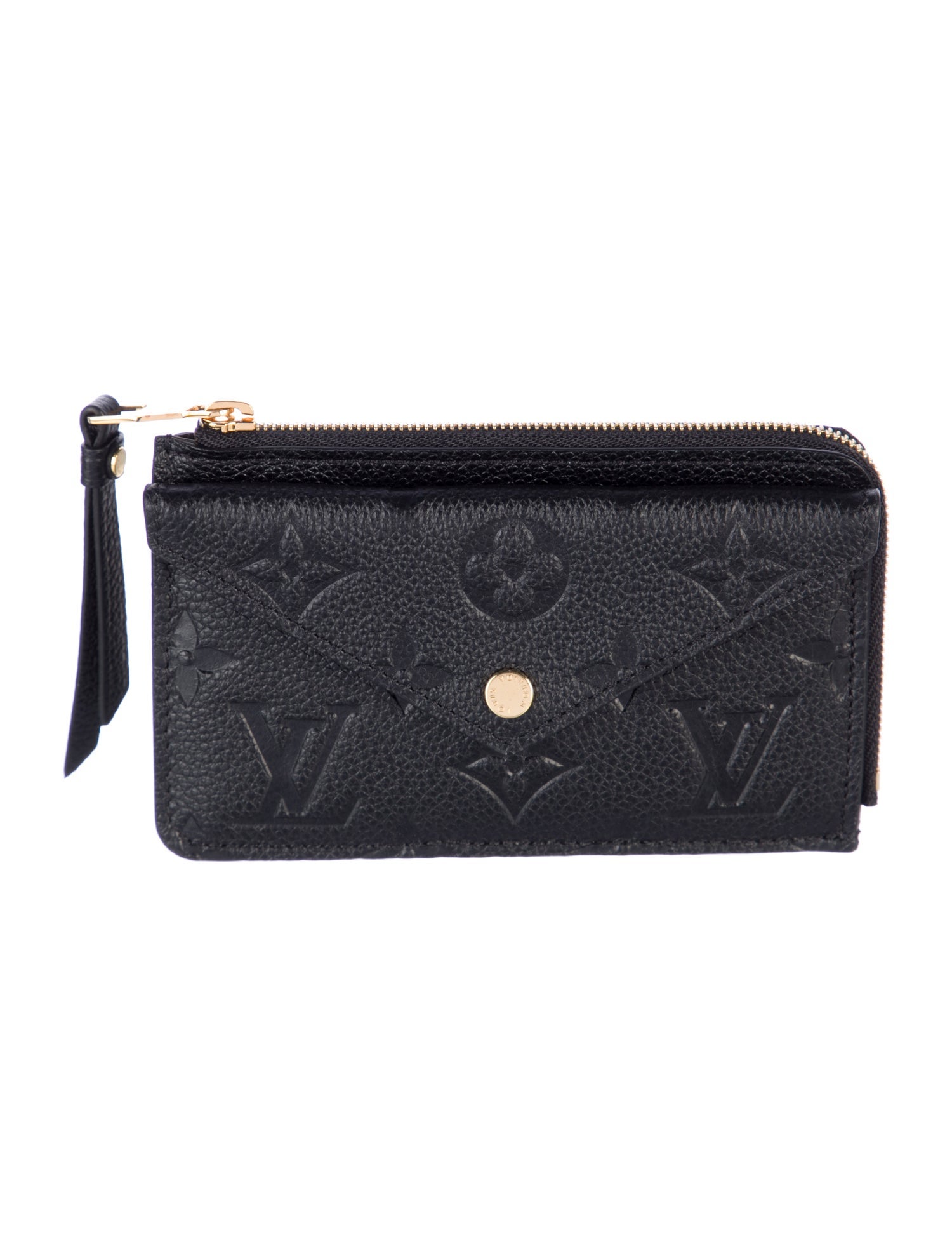 Louis Vuitton LV Monogram Empreinte Leather Card Holder Recto Verso