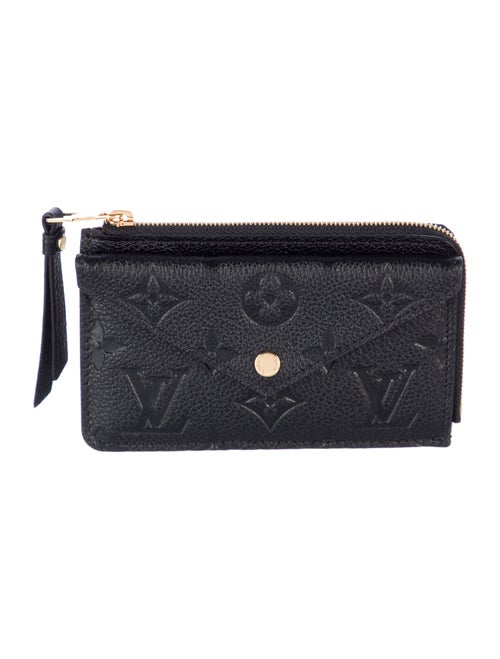 Louis Vuitton LV Monogram Empreinte Leather Card Holder Recto Verso