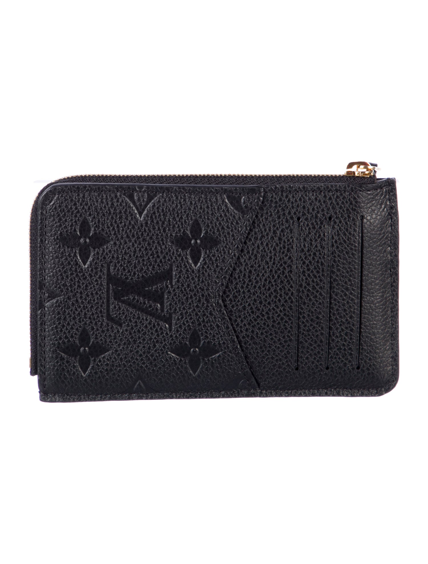 Louis Vuitton LV Monogram Empreinte Leather Card Holder Recto Verso