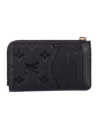 Louis Vuitton LV Monogram Empreinte Leather Card Holder Recto Verso