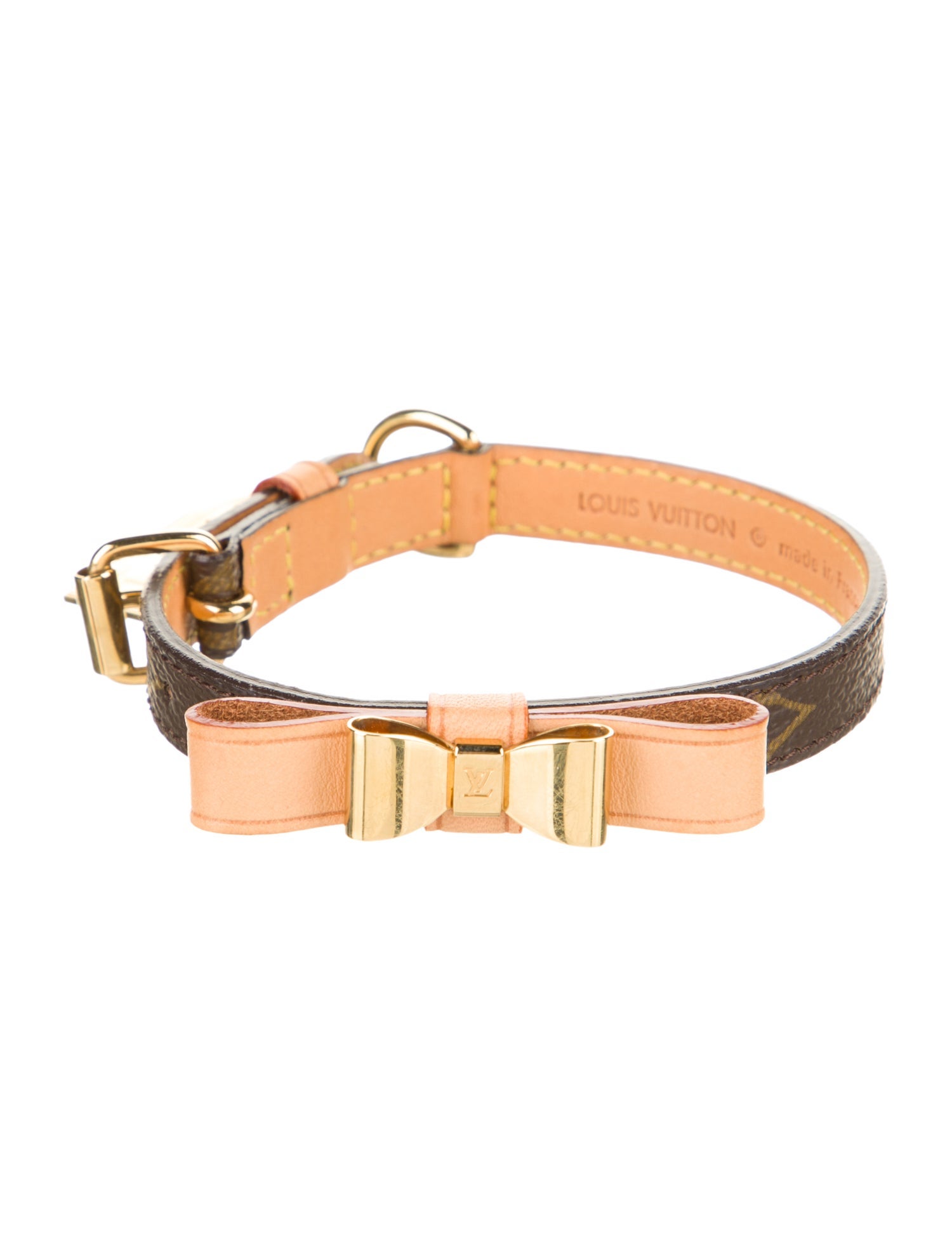 Louis Vuitton Monogram Baxter Bow Pet Collar