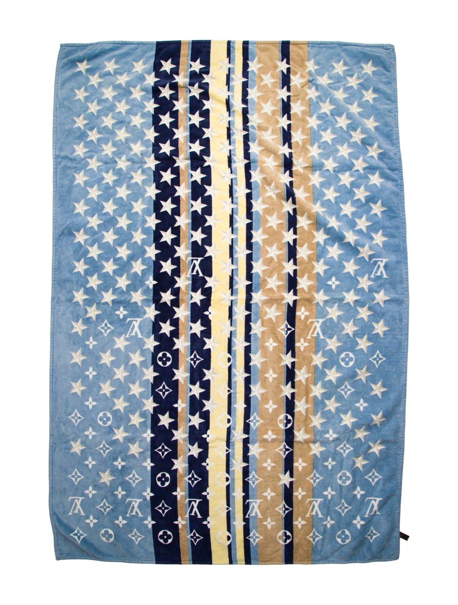 Louis Vuitton Vintage Monogram Stars Beach Towel