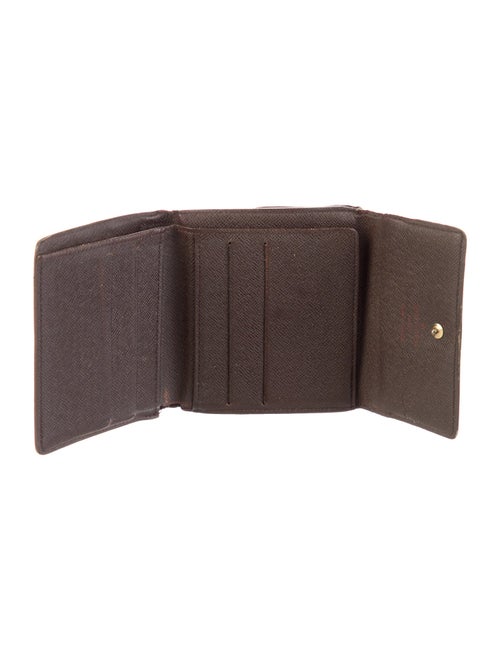 Louis Vuitton Damier Ebene Pattern Coated Canvas Elise Wallet