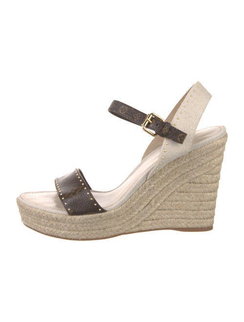Louis Vuitton LV Monogram Studded Accents Espadrilles