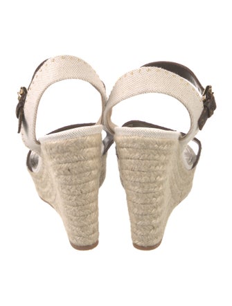Louis Vuitton LV Monogram Studded Accents Espadrilles