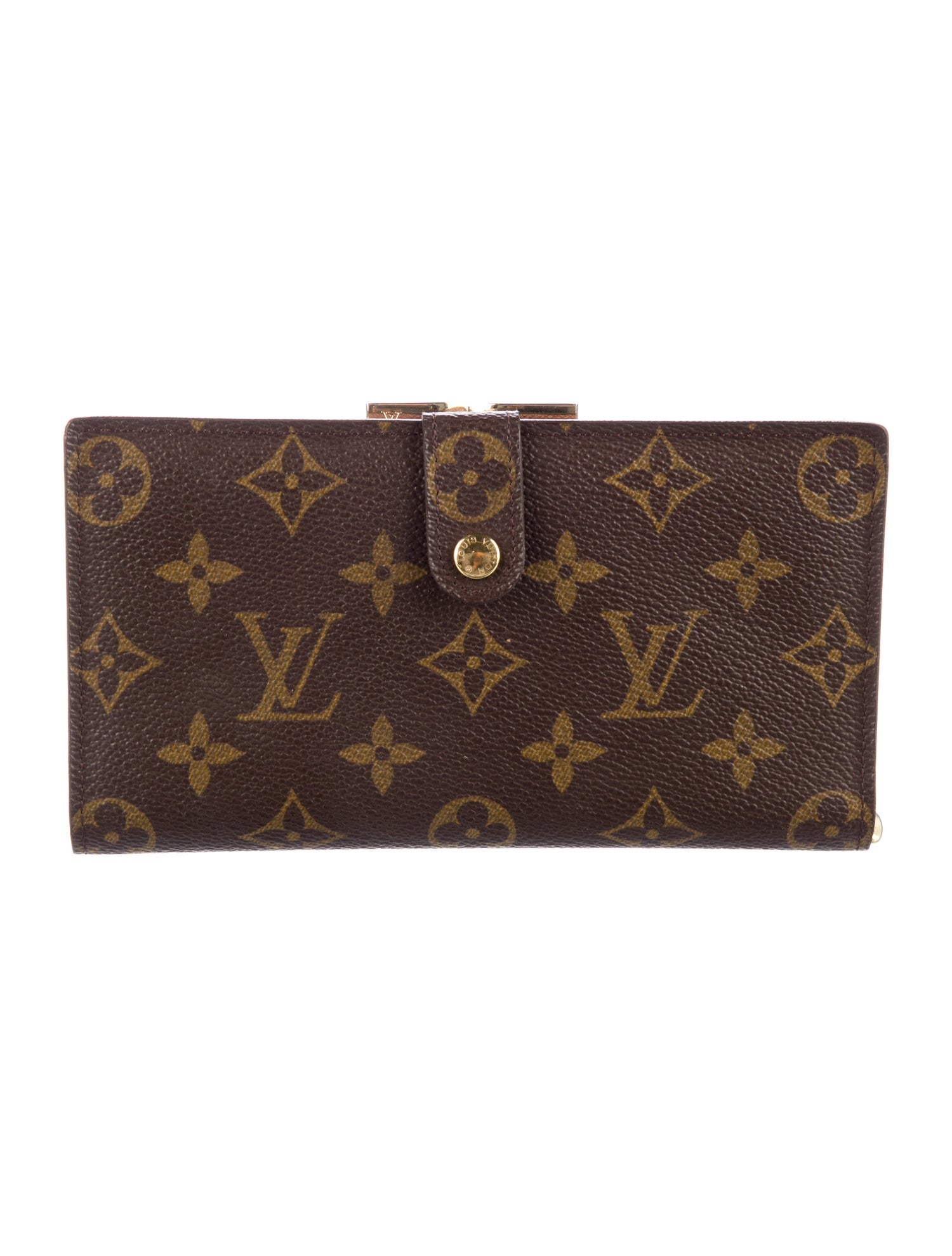 Louis Vuitton Monogram Pattern Coated Canvas French Purse
