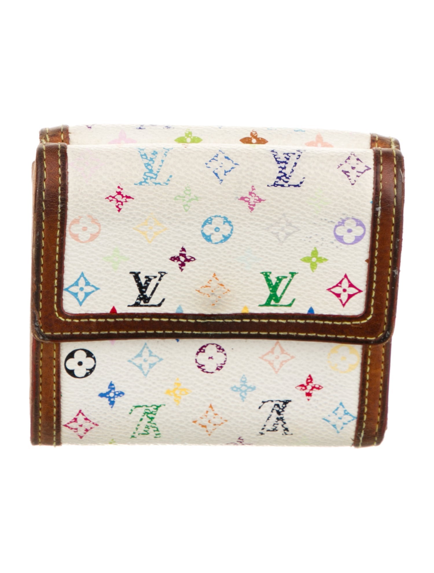Louis Vuitton Multicolore Monogram Pattern Coated Canvas Elise Wallet