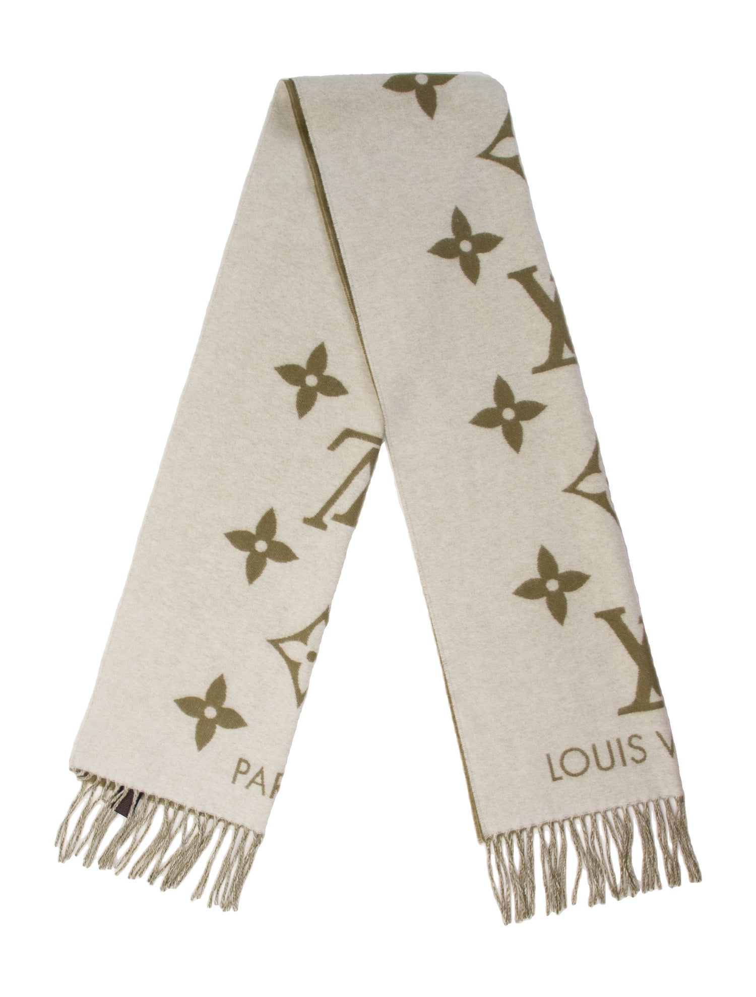 Louis Vuitton Cashmere LV Monogram Scarf