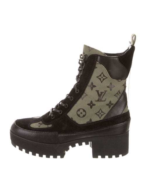 Louis Vuitton LV Monogram Canvas Combat Boots