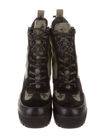 Louis Vuitton LV Monogram Canvas Combat Boots