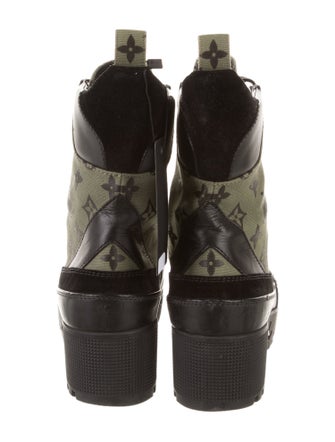 Louis Vuitton LV Monogram Canvas Combat Boots