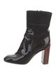 Louis Vuitton Patent Leather Colorblock Pattern Boots