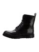 Louis Vuitton Monogram Eclipse Leather Combat Boots