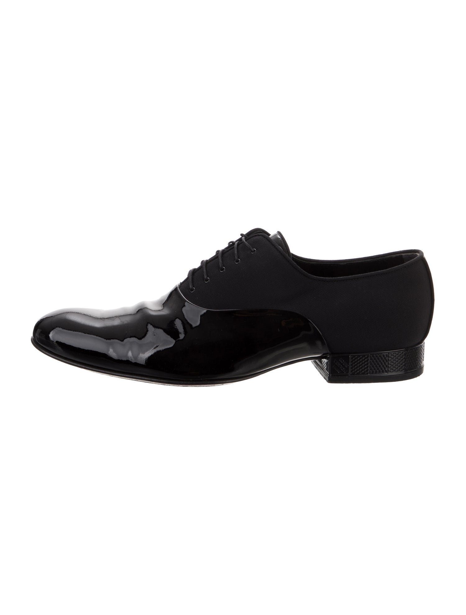 Louis Vuitton Patent Leather Grosgrain Trim Oxfords