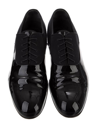 Louis Vuitton Patent Leather Grosgrain Trim Oxfords