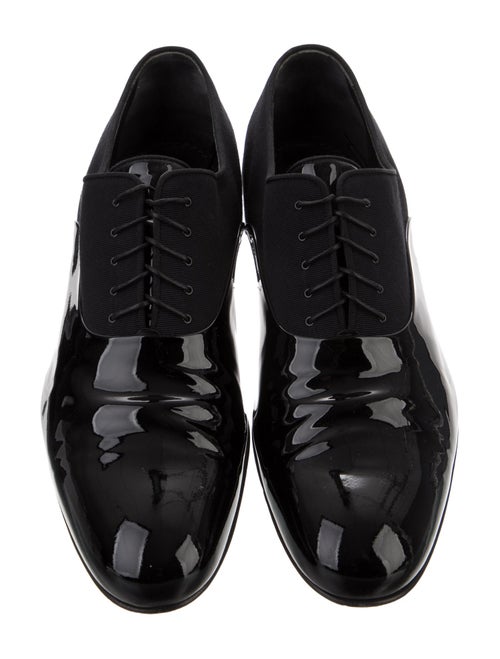 Louis Vuitton Patent Leather Grosgrain Trim Oxfords