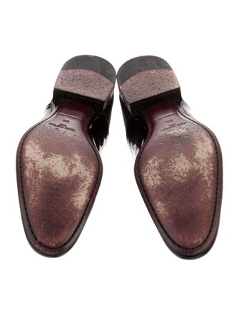 Louis Vuitton Patent Leather Grosgrain Trim Oxfords