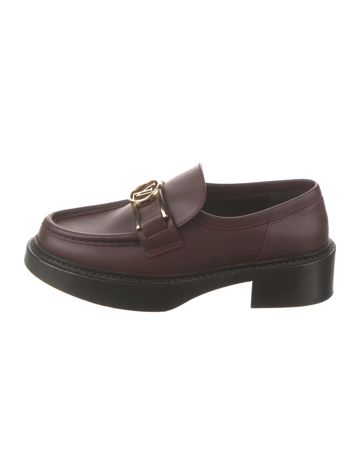 Louis Vuitton LV Monogram Leather Loafers