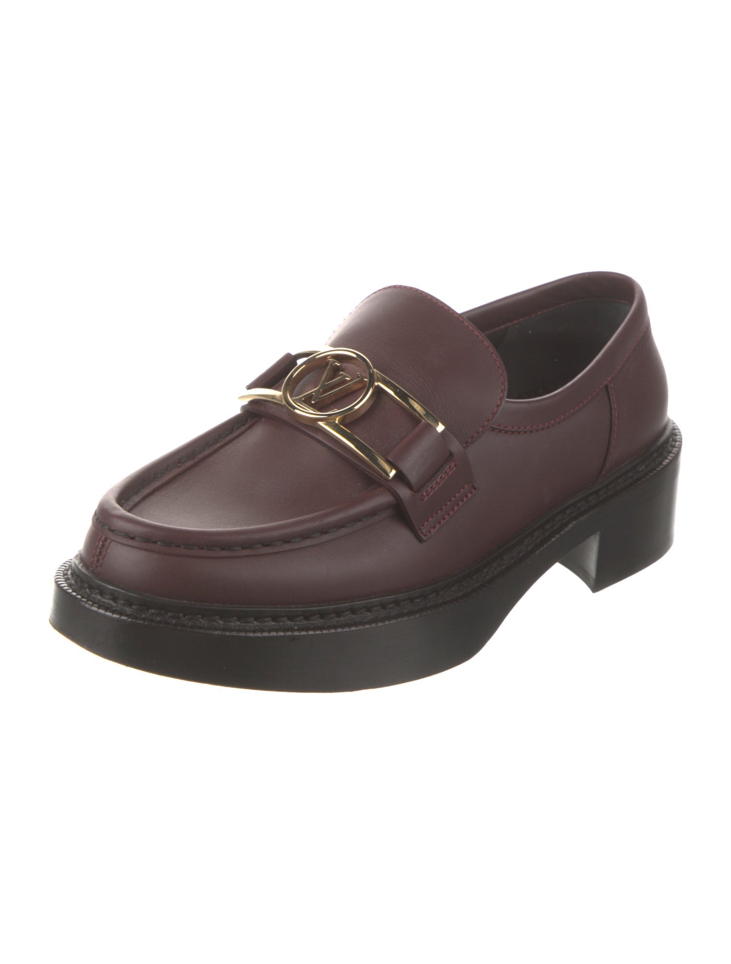Louis Vuitton LV Monogram Leather Loafers