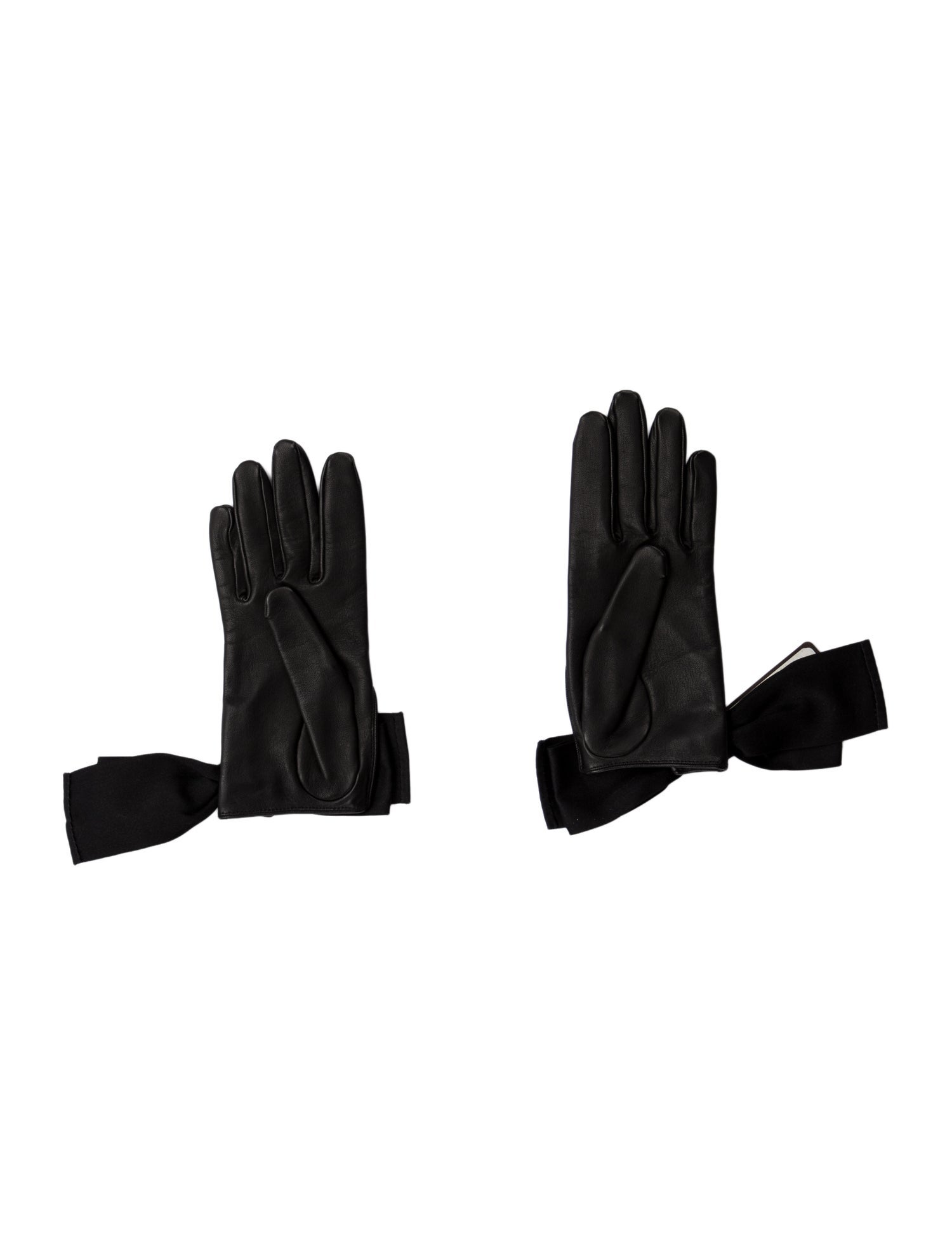 Louis Vuitton Leather Bow Gloves w/ Tags