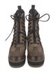 Louis Vuitton LV Monogram Suede Combat Boots