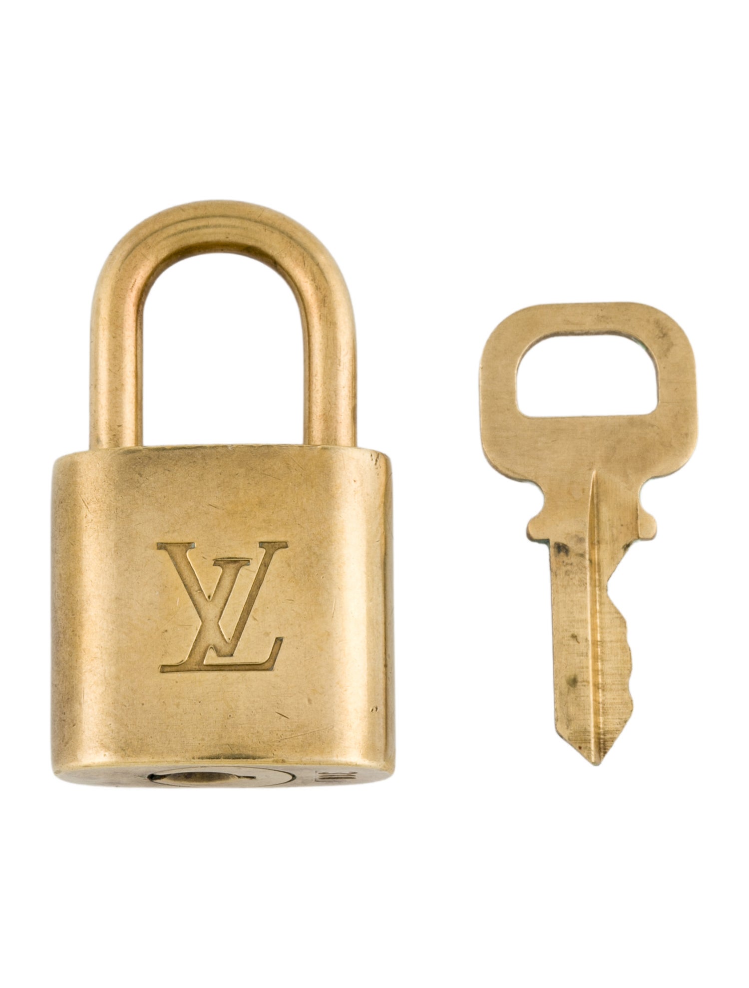 Louis Vuitton Brass Lock & Key Set