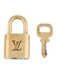 Louis Vuitton Brass Lock & Key Set
