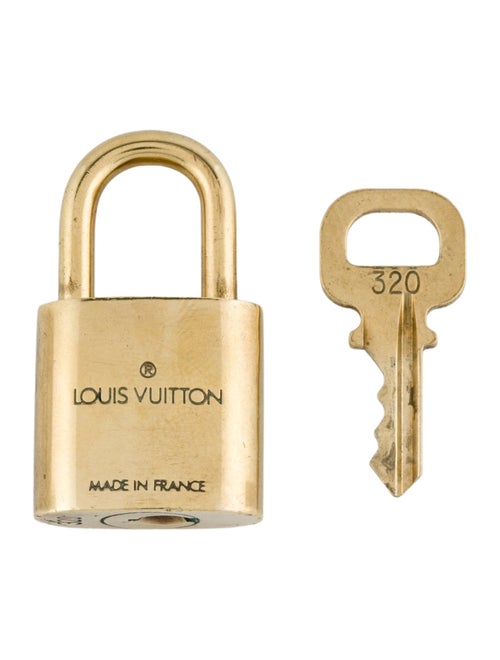 Louis Vuitton Brass Lock & Key Set