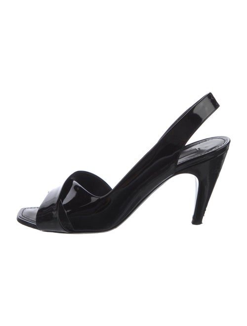 Louis Vuitton Patent Leather Slingback Sandals